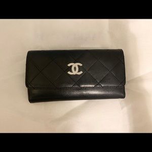 Chanel Black Quilted Wallet